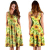 Yellow Sunflower Print Dress-grizzshop