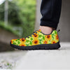 Yellow Sunflower Print Men's Sneakers-grizzshop