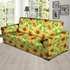 Yellow Sunflower Print Sofa Cover-grizzshop