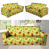 Yellow Sunflower Print Sofa Cover-grizzshop