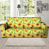 Yellow Sunflower Print Sofa Cover-grizzshop