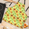 Yellow Sunflower Print Women's Apron-grizzshop