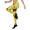 Yellow Sunflower Print Women's Leggings-grizzshop