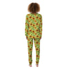 Yellow Sunflower Print Women's Pajamas-grizzshop