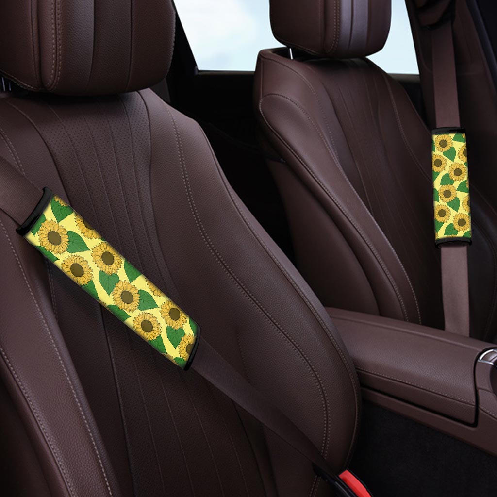 Yellow Sunflower Seat Belt Cover-grizzshop