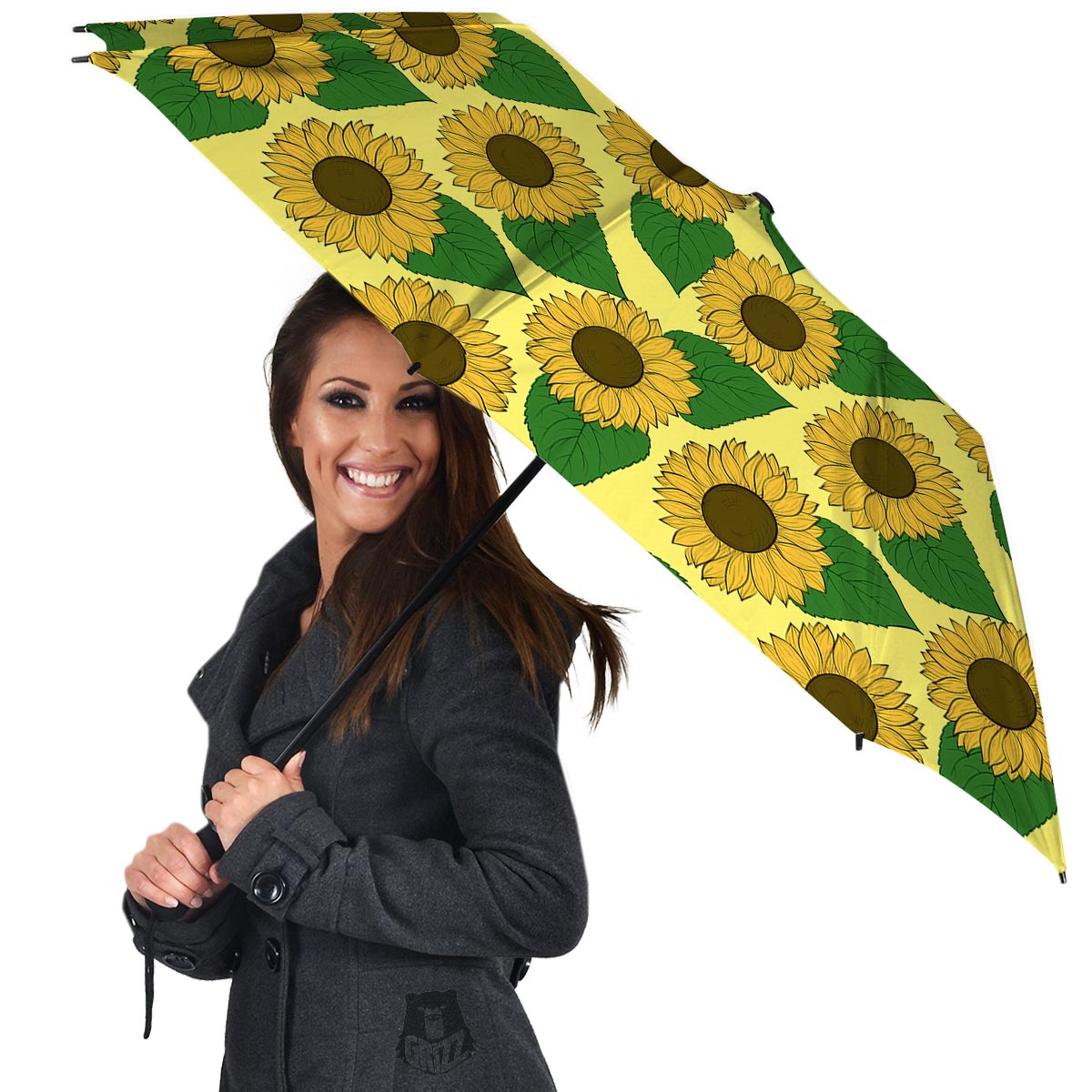 Yellow Sunflower Umbrella-grizzshop