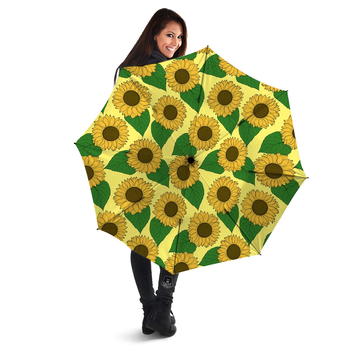 Yellow Sunflower Umbrella-grizzshop