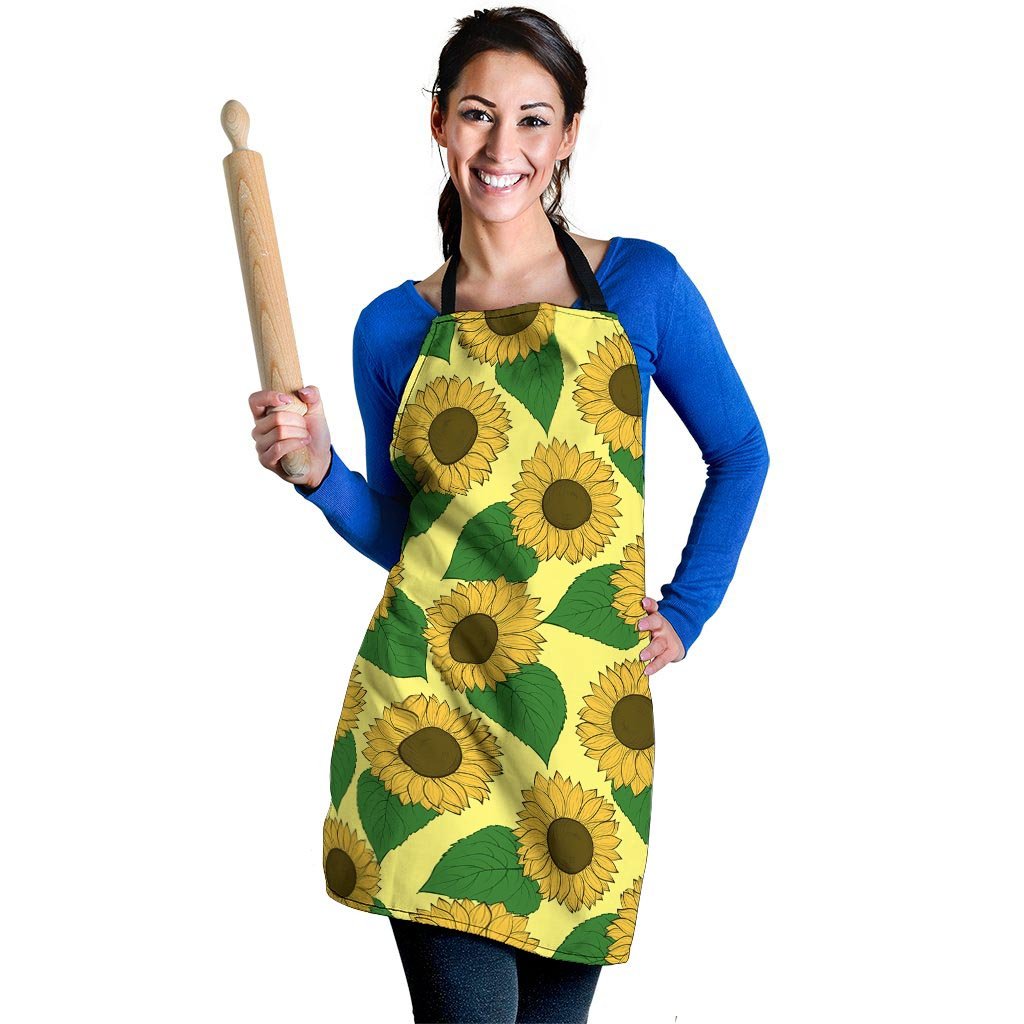 Yellow Sunflower Women's Apron-grizzshop