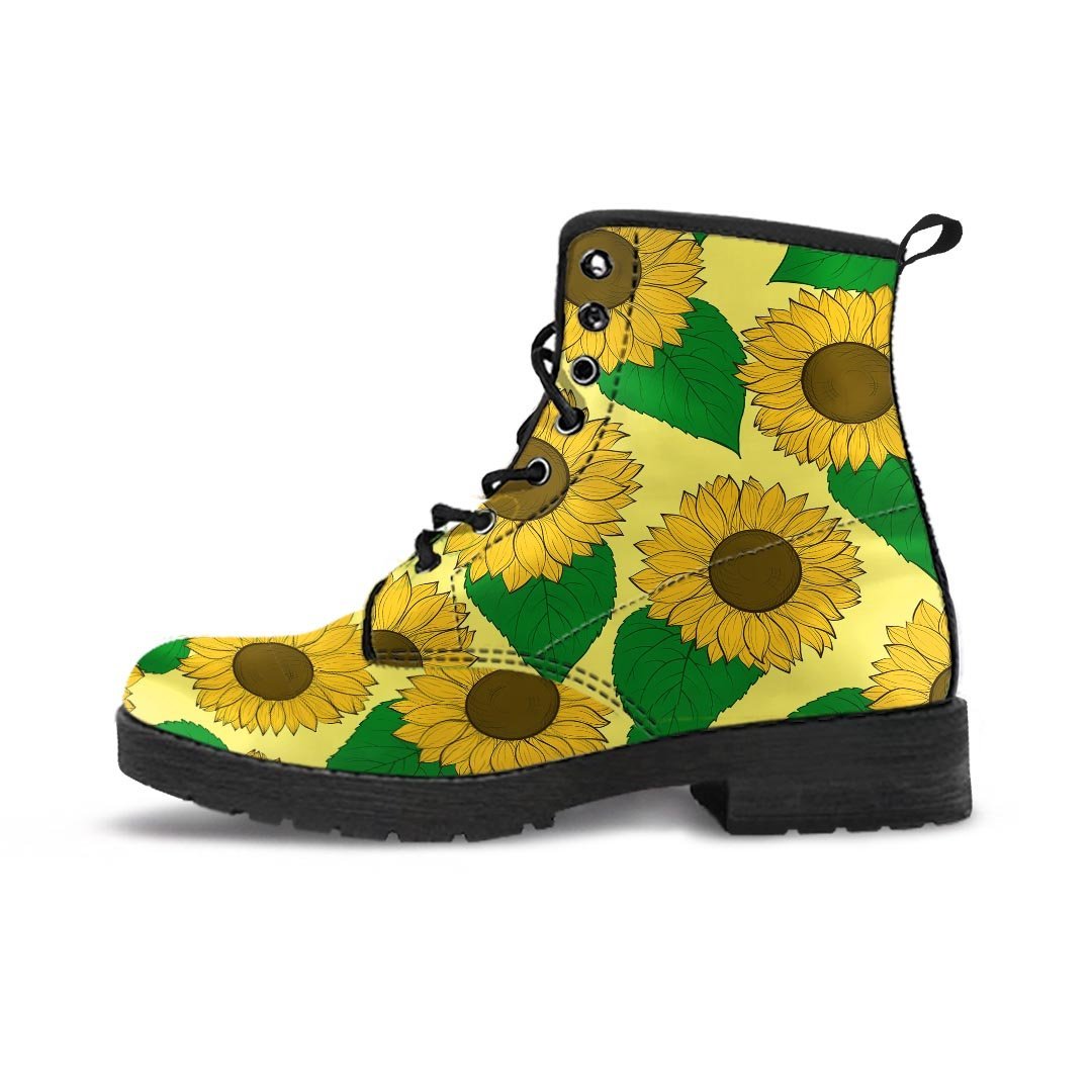 Yellow Sunflower Women's Boots-grizzshop