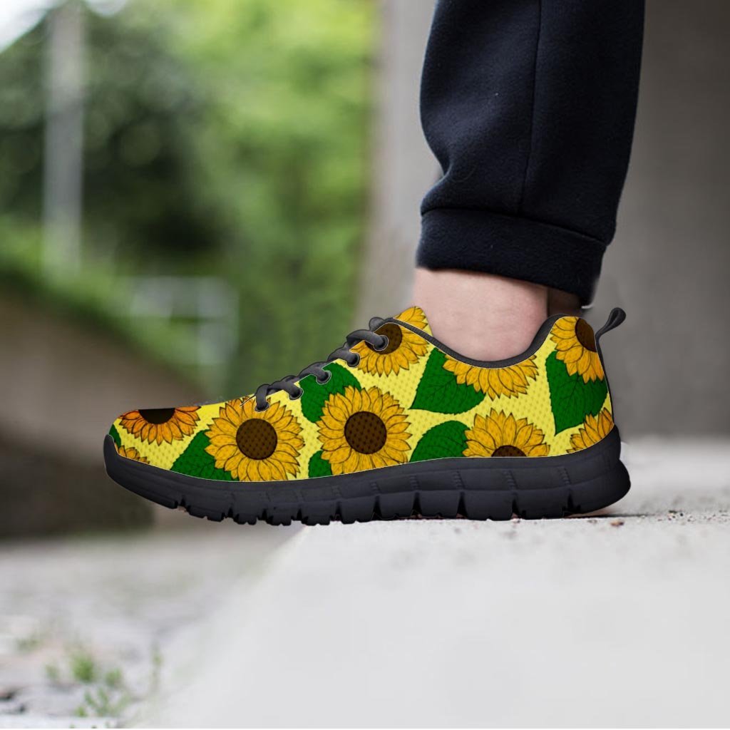 Yellow Sunflower Women's Sneakers-grizzshop