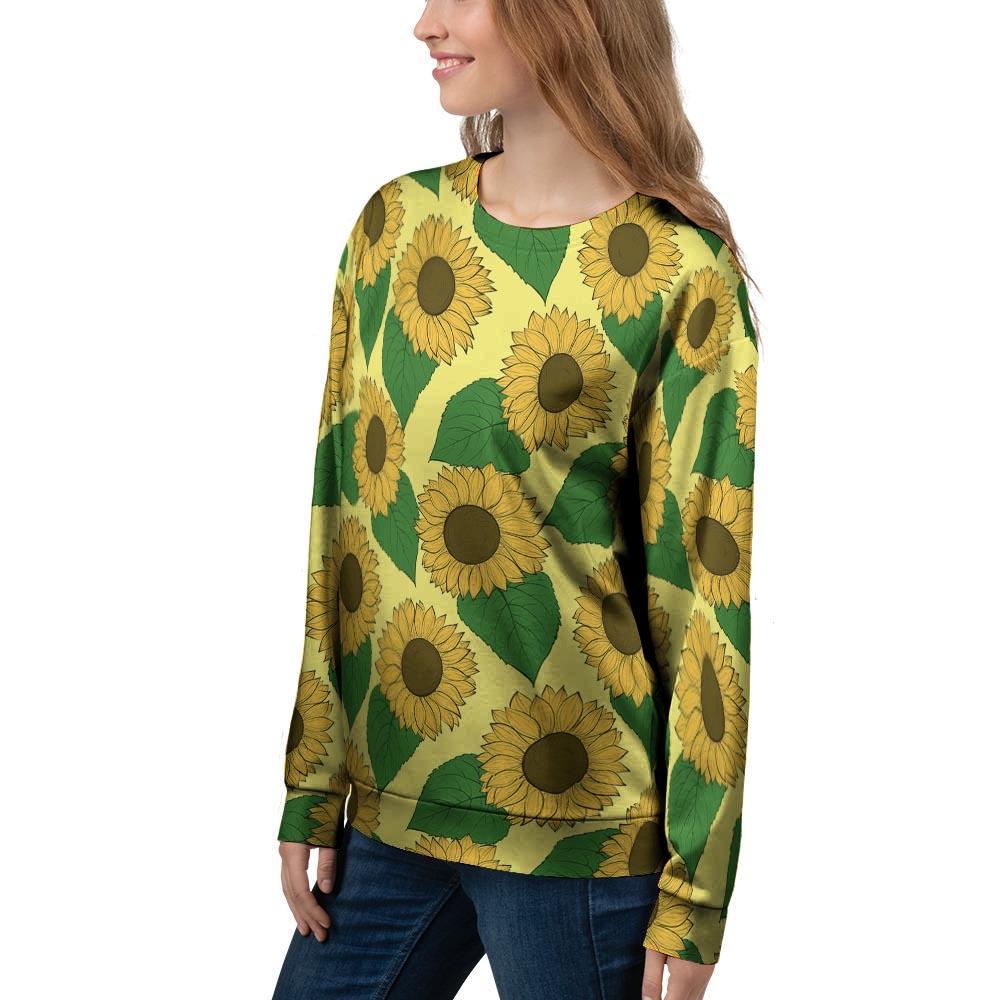 Yellow Sunflower Women's Sweatshirt-grizzshop