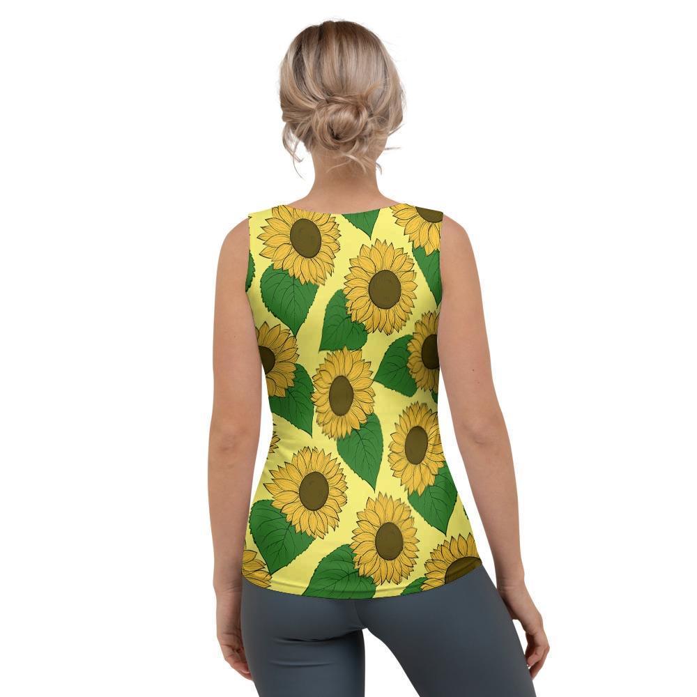 Yellow Sunflower Women's Tank Top-grizzshop