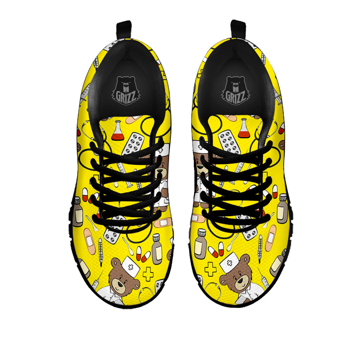 Yellow Teddy Bear Nurse - Sneakers-grizzshop