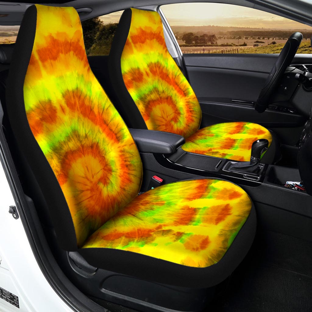 Yellow Tie Dye Car Seat Covers-grizzshop