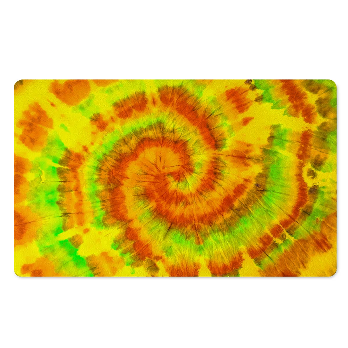 Yellow Tie Dye Door Mat-grizzshop