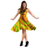 Yellow Tie Dye Dress-grizzshop