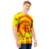 Yellow Tie Dye Men T Shirt-grizzshop