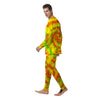 Yellow Tie Dye Men's Pajamas-grizzshop