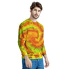 Yellow Tie Dye Men's Sweatshirt-grizzshop