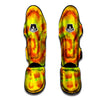 Yellow Tie Dye Muay Thai Shin Guard-grizzshop