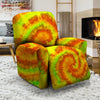 Yellow Tie Dye Recliner Cover-grizzshop