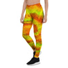 Yellow Tie Dye Women's Leggings-grizzshop