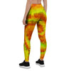 Yellow Tie Dye Women's Leggings-grizzshop