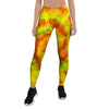 Yellow Tie Dye Women's Leggings-grizzshop