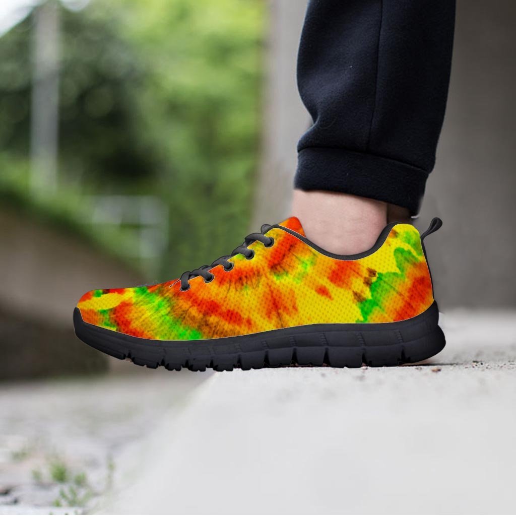 Yellow Tie Dye Women's Sneakers-grizzshop