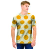 Yellow White Polka Dot Men T Shirt-grizzshop
