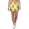 Yellow White Polka Dot Mini Skirt-grizzshop
