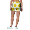 Yellow White Polka Dot Mini Skirt-grizzshop