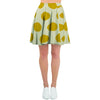 Yellow White Polka Dot Women's Skirt-grizzshop