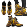 Yellow Women's Leather Boots-grizzshop