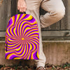 Yellow and purple spin illusion. Backpack-grizzshop