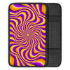 Yellow and purple spin illusion. Car Console Cover-grizzshop