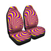 Yellow and purple spin illusion. Car Seat Covers-grizzshop