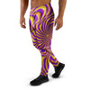 Yellow and purple spin illusion. Men's Joggers-grizzshop