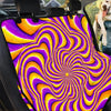 Yellow and purple spin illusion. Pet Car Seat Cover-grizzshop