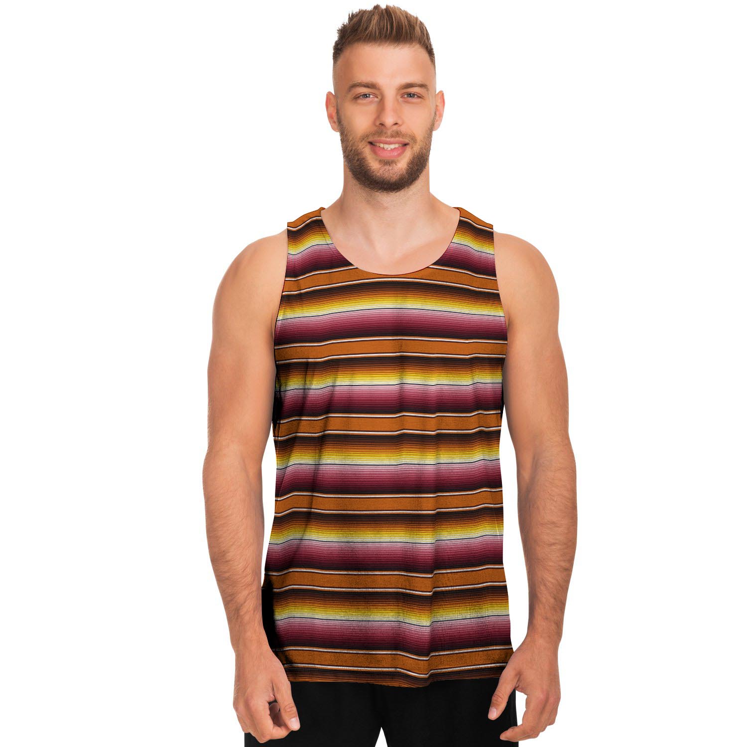 Yellow Mexican Baja Men's Tank Tops-grizzshop