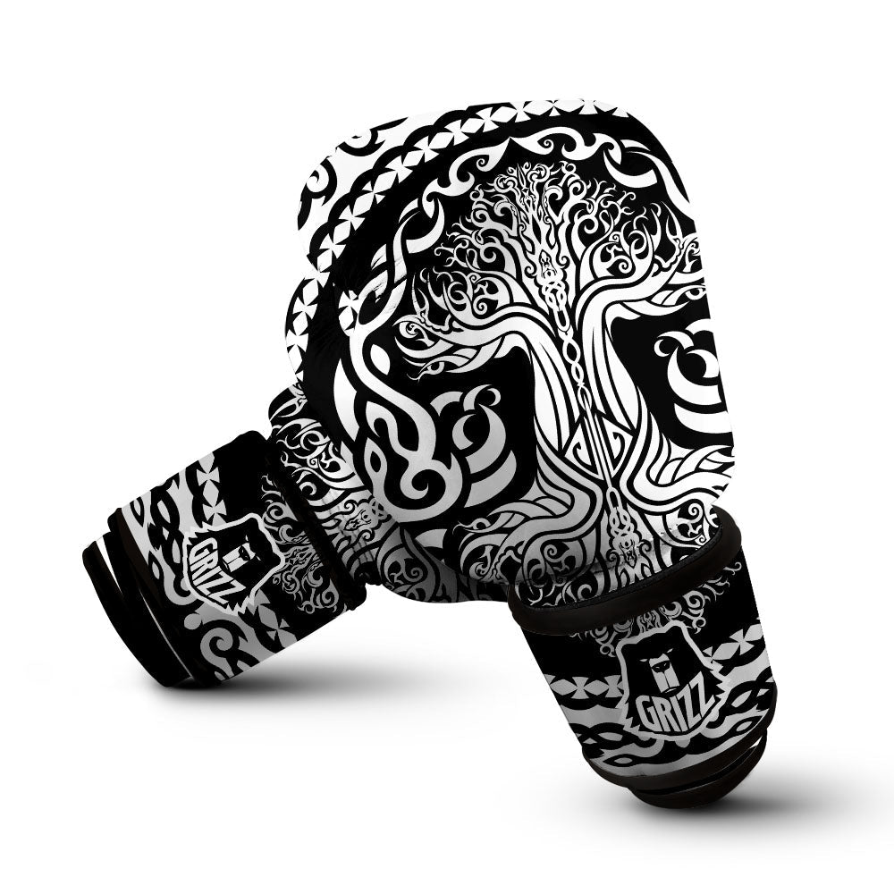 Yggdrasil Tree Ancient Print Boxing Gloves-grizzshop