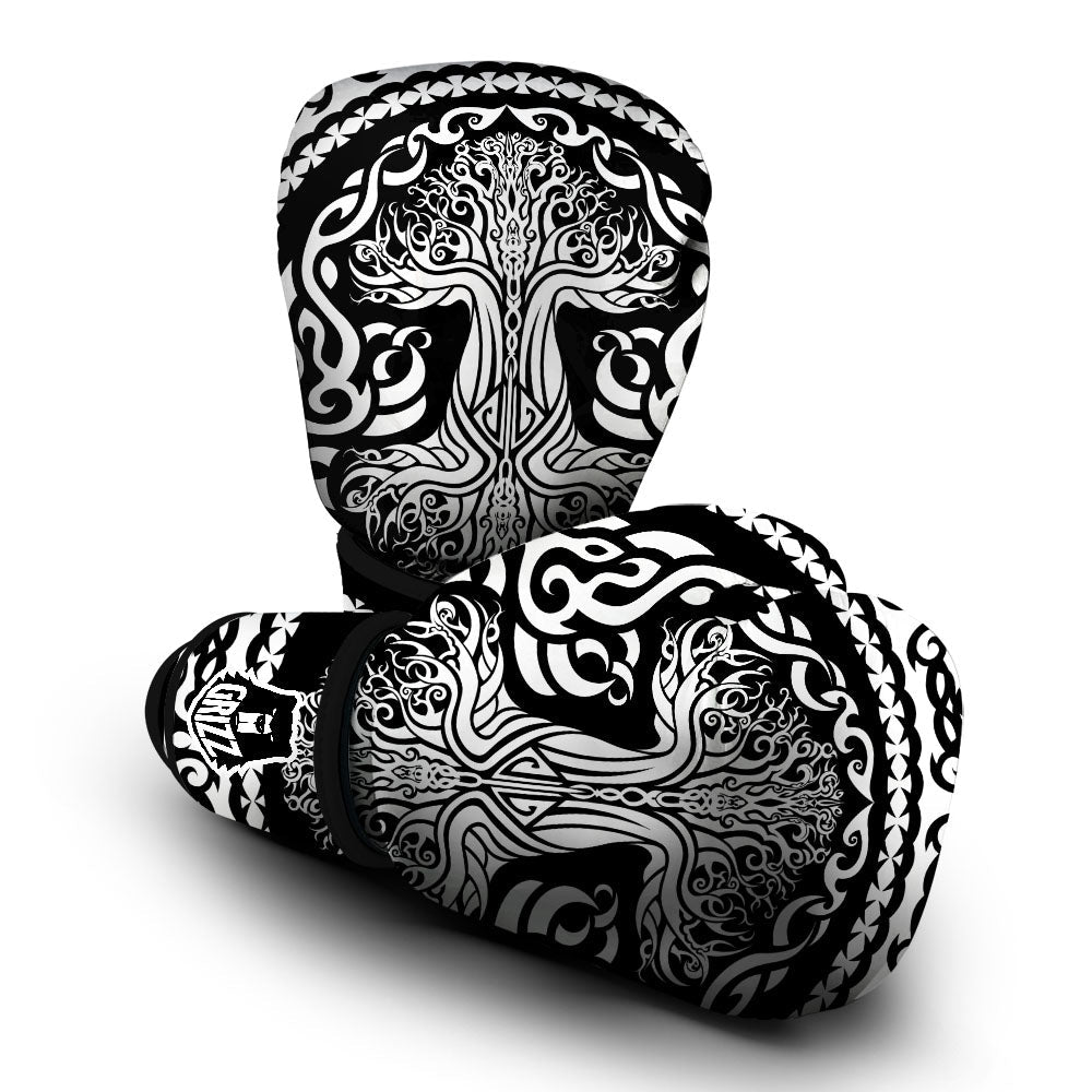 Yggdrasil Tree Ancient Print Boxing Gloves-grizzshop