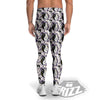 Yin Yang Black And White Cat Sleep Print Pattern Men's Leggings-grizzshop