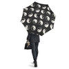 Yin Yang Black Pattern Print Automatic Foldable Umbrella-grizzshop