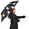 Yin Yang Black Pattern Print Automatic Foldable Umbrella-grizzshop