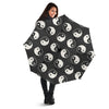 Yin Yang Black Pattern Print Automatic Foldable Umbrella-grizzshop