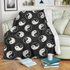 Yin Yang Black Pattern Print Blanket-grizzshop