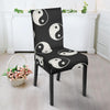 Yin Yang Black Pattern Print Chair Cover-grizzshop