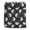 Yin Yang Black Pattern Print Duvet Cover Bedding Set-grizzshop