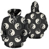 Yin Yang Black Pattern Print Men Women Pullover Hoodie-grizzshop